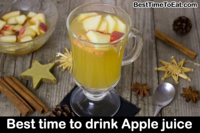 best time to drink apple juice